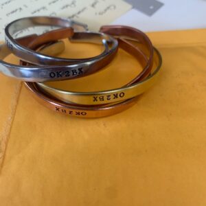 OK2BX Metal Cuff Bracelet